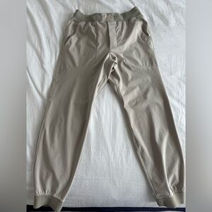 Light Tan Lululemon ABC Jogger “Shorter”